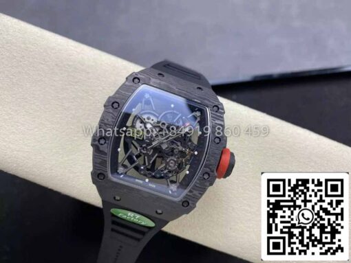 Richard Mille RM035-02 1:1 Best Clone R7 Factory NTPT Carbon Case Black Strap - Image 7