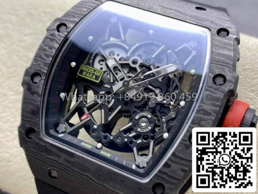 Richard Mille RM035-02 1:1 Best Clone R7 Factory NTPT Carbon Case Black Strap - Image 8