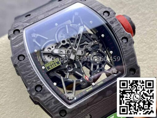 Richard Mille RM035-02 1:1 Best Clone R7 Factory NTPT Carbon Case Black Strap - Image 9