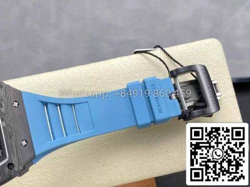 Richard Mille RM035-02 1:1 Best Clone R7 Factory NTPT Carbon Case Blue Strap - Image 3