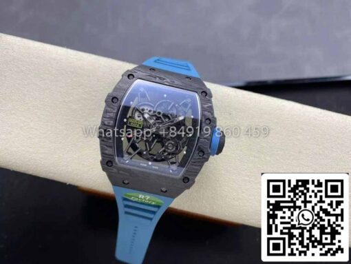 Richard Mille RM035-02 1:1 Best Clone R7 Factory NTPT Carbon Case Blue Strap - Image 6