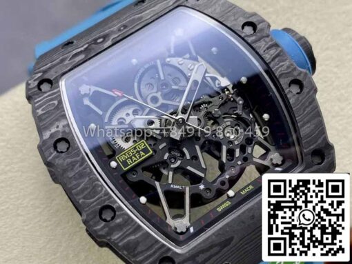 Richard Mille RM035-02 1:1 Best Clone R7 Factory NTPT Carbon Case Blue Strap - Image 9