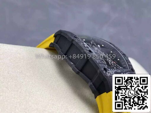 Richard Mille RM035-02 1:1 Best Clone R7 Factory NTPT Carbon Case Yellow Strap - Image 6