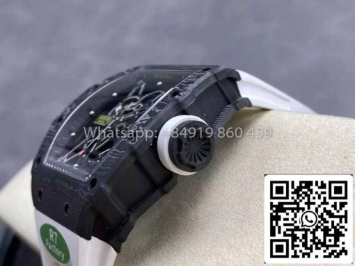 Richard Mille RM035-02 1:1 Best Clone R7 Factory NTPT Carbon Case White Strap - Image 5