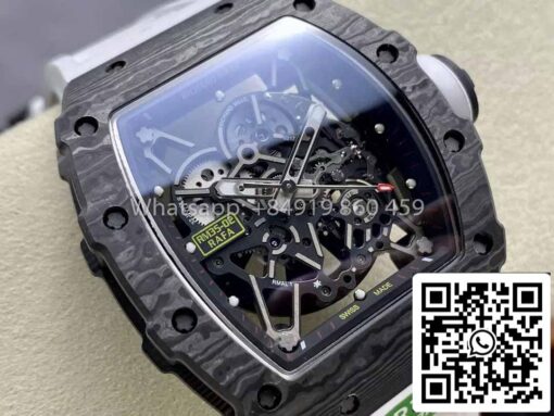 Richard Mille RM035-02 1:1 Best Clone R7 Factory NTPT Carbon Case White Strap - Image 9