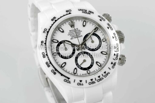 AET REMOULD Custom Rolex Daytona White Ceramic case White Dial 1:1 Best Clone N6F Factory - Image 2