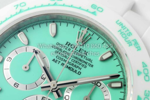 AET REMOULD Custom Rolex Daytona White Ceramic case Tiffany Dial 1:1 Best Clone N6F Factory - Image 4