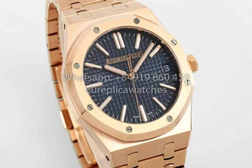 Audemars Piguet Royal Oak  15510ST from IPF Factory 1:1 Best Clone Blue Dial Rose Gold - Image 8