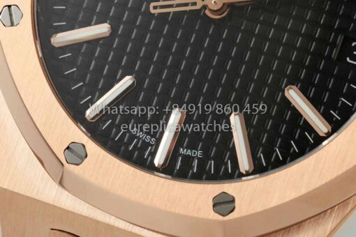 Audemars Piguet Royal Oak  15510ST from IPF Factory 1:1 Best Clone Black Dial Rose Gold - Image 6