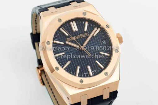 Audemars Piguet Royal Oak  15510ST from IPF Factory 1:1 Best Clone Blue Dial Leather Strap - Image 8