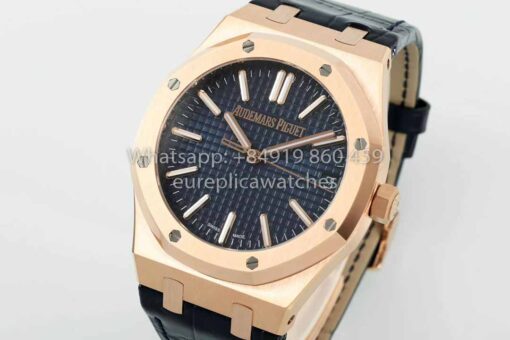 Audemars Piguet Royal Oak  15510ST from IPF Factory 1:1 Best Clone Blue Dial Leather Strap - Image 9