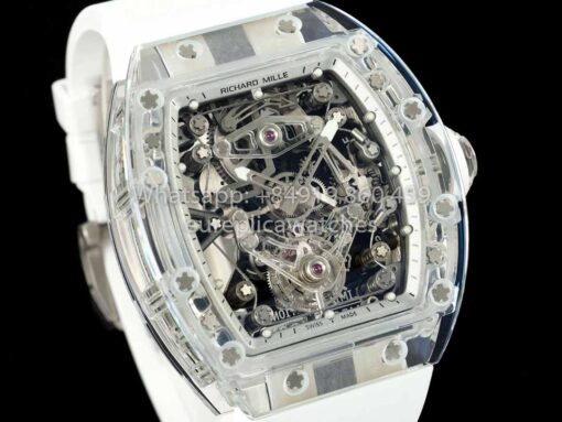 Richard Mille RM 56-02 Tourbillon 1:1 Best Clone RM Factory White Dial and White Strap - Image 9