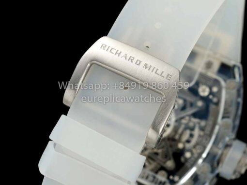 Richard Mille RM 56-02 Tourbillon 1:1 Best Clone RM Factory Transparent case Blue Dial - Image 5