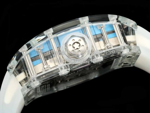 Richard Mille RM 56-02 Tourbillon 1:1 Best Clone RM Factory Transparent case Blue Dial - Image 4