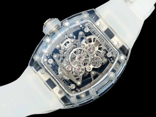 Richard Mille RM 56-02 Tourbillon 1:1 Best Clone RM Factory Transparent case Blue Dial - Image 2