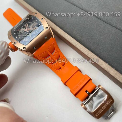 Richard Mille RM035 Toro Americas Edition Rose gold and Orange Strap 1:1 Best Clone Sonic Factory - Image 3