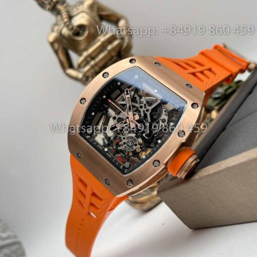 Richard Mille RM035 Toro Americas Edition Rose gold and Orange Strap 1:1 Best Clone Sonic Factory - Image 5