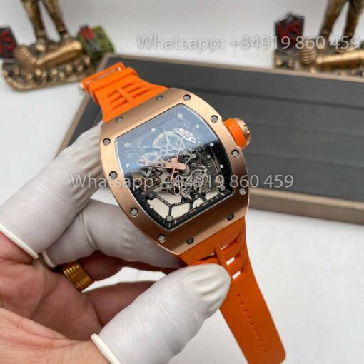 Richard Mille RM035 Toro Americas Edition Rose gold and Orange Strap 1:1 Best Clone Sonic Factory - Image 6