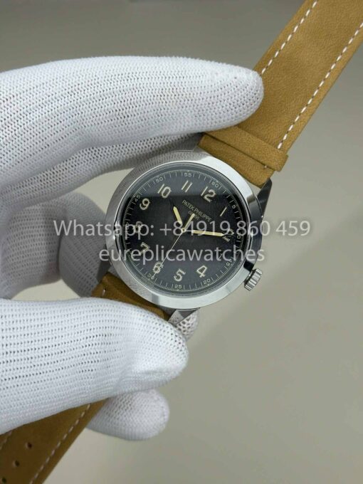 Patek Philippe Calatrava 5226G-001 Brown Strap 1:1 Best Clone GR upgraded luminous version - Image 7