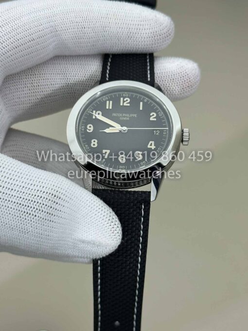 Patek Philippe Calatrava 5226G-001 Fabric Strap 1:1 Best Clone GR upgraded luminous version - Image 7