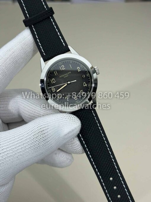 Patek Philippe Calatrava 5226G-001 Fabric Strap 1:1 Best Clone GR upgraded luminous version - Image 9