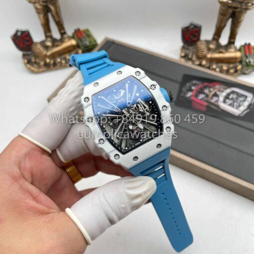 Richard Mille RM12-01 Tourbillon 1:1 Best Edition RM Factory Blue Strap - Image 4