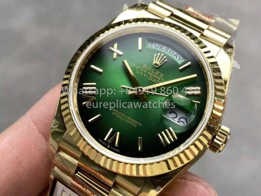 Rolex Day Date M128238 QF Factory 1:1 Best Clone Numeral Green Dial - Image 3