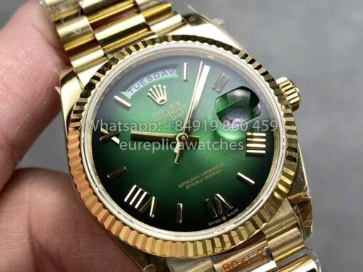 Rolex Day Date M128238 QF Factory 1:1 Best Clone Numeral Green Dial - Image 2