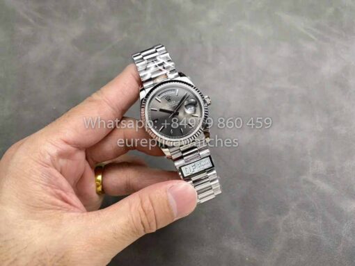 Rolex Day Date M128236 QF Factory 1:1 Best Clone Grey Index Dial - Image 5