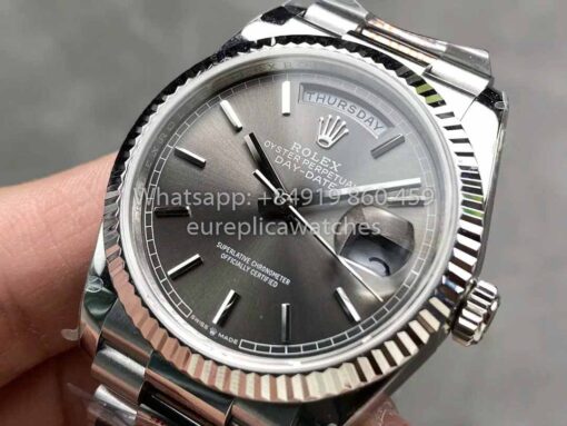 Rolex Day Date M128236 QF Factory 1:1 Best Clone Grey Index Dial - Image 3