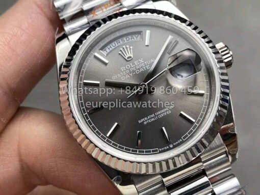 Rolex Day Date M128236 QF Factory 1:1 Best Clone Grey Index Dial - Image 2