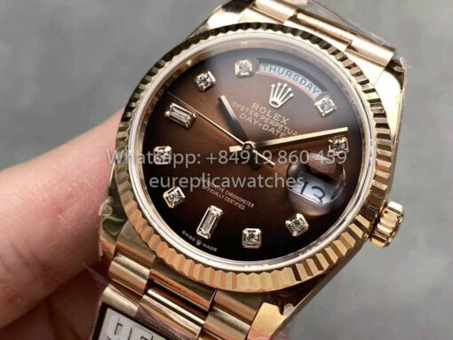 Rolex Day Date M128235-0037 ombre Dialmond Dial QF Factory 1:1 Best Clone Rose Gold 36 - Image 2