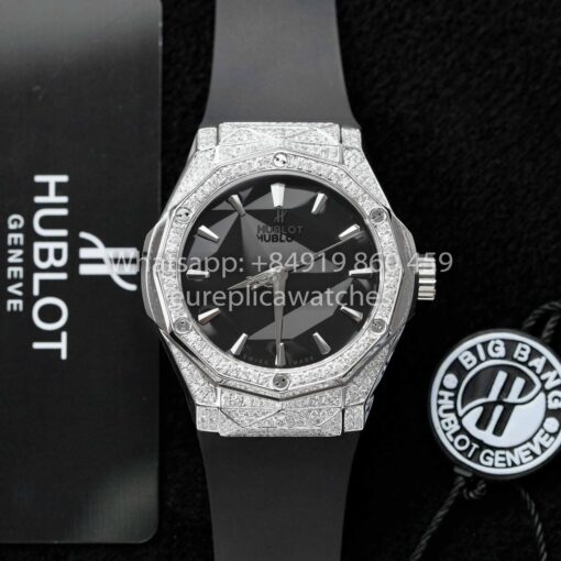 HUBLOT CLASSIC FUSION ORLINSKI 40mm Custom Moissanite Stone 1:1 Best Clone