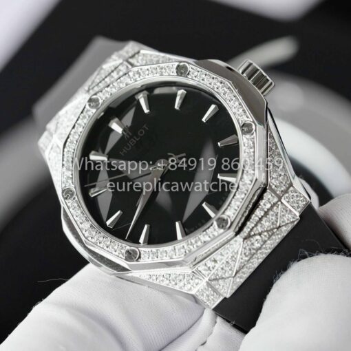 HUBLOT CLASSIC FUSION ORLINSKI 40mm Custom Moissanite Stone 1:1 Best Clone - Image 3