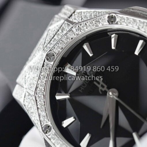 HUBLOT CLASSIC FUSION ORLINSKI 40mm Custom Moissanite Stone 1:1 Best Clone - Image 4